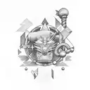 neptune tattoo design idea