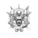 neptune tattoo design idea