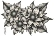 daisies spine  tattoo , one day at a time piece tattoo design idea