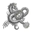 Scorpio Aries Capricorn Cancer tattoo design idea