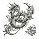 Scorpio Aries Capricorn Cancer tattoo design idea