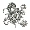 Scorpio Aries Capricorn Cancer tattoo design idea