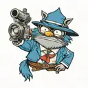 regular show mordecai tattoo design idea