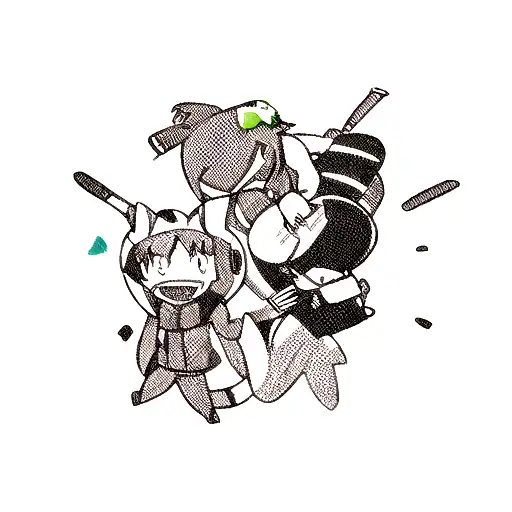 jet ski iguana tattoo design idea