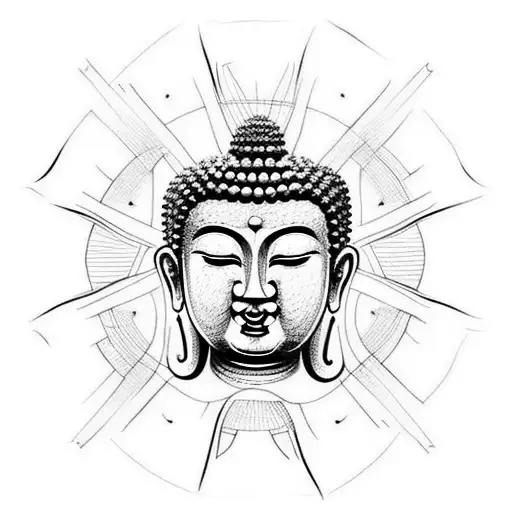 Buddha tattoo design idea