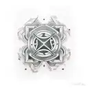 Dice tattoo design idea