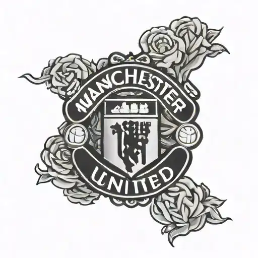 Manchester United logo tattoo design idea