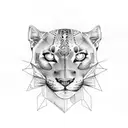 Panther tattoo design idea