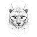 Panther tattoo design idea