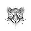 Panther tattoo design idea