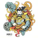 chinese god  tattoo design idea