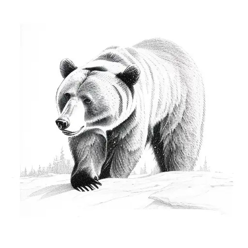 Polar bear tattoo drawing | Polar bear tattoo drawing before… | Flickr