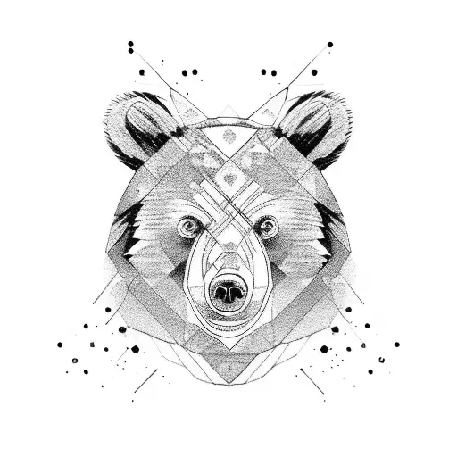 Bear tattoo design idea