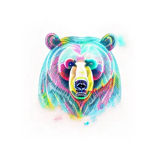 Bear tattoo design idea