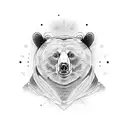 Bear tattoo design idea
