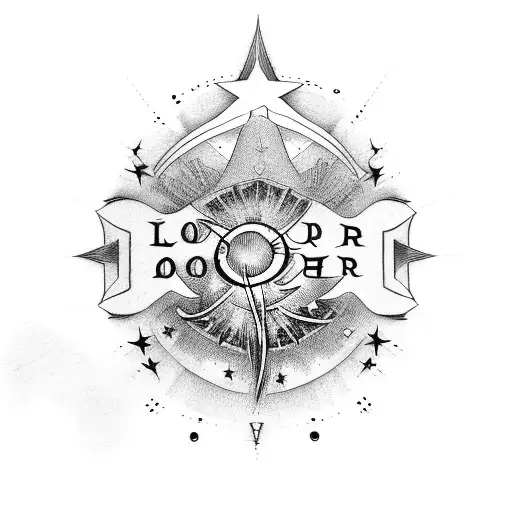 lords prayer,stars forearm sleeve tattoo design idea