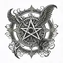 Supernatural Anti Possession with a Pysch Tv show twist  tattoo design idea