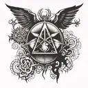 Supernatural Anti Possession with a Pysch Tv show twist  tattoo design idea