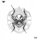 Spider ghost rider tattoo design idea