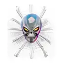 Spider ghost rider tattoo design idea