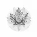 Maple Leaf tattoo design idea