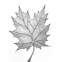 Maple Leaf tattoo design idea