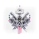 xo all disrespect tattoo design idea