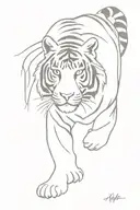 bengal tiger tattoo design idea