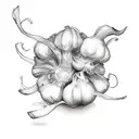 garlic tattoo design idea
