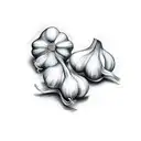 garlic tattoo design idea