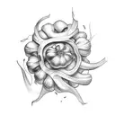 garlic tattoo design idea