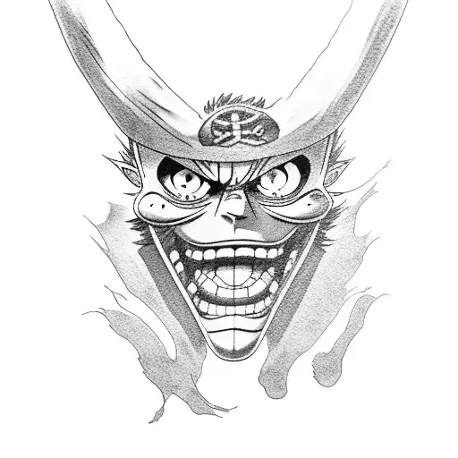 Luffy tattoo design idea
