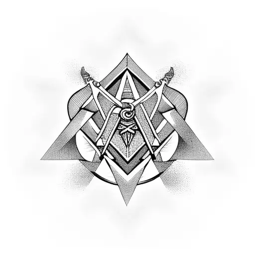 Freemason symbol  tattoo design idea