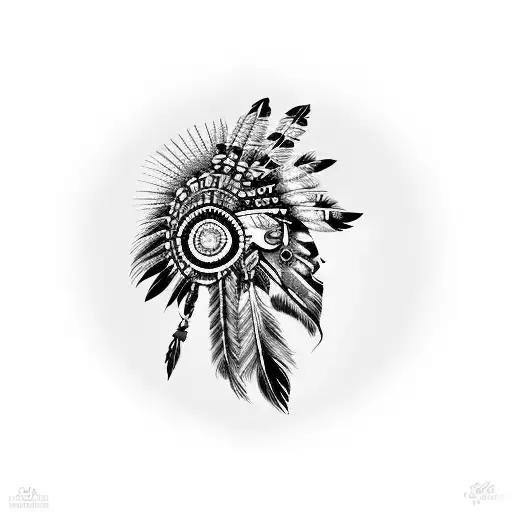 Native Indian tattoo design idea