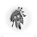 Native Indian tattoo design idea