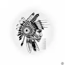 Native Indian tattoo design idea