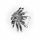 Native Indian tattoo design idea