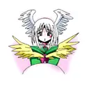 angel whispering  tattoo design idea