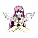 angel whispering  tattoo design idea