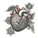 anatomy, heart, brain, body, doctor tattoo design idea