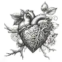 anatomy, heart, brain, body, doctor tattoo design idea