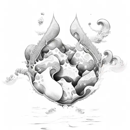 peach tattoo design idea