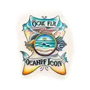 ocean floor tattoo design idea