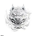 Foo Dog tattoo design idea