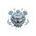 Foo Dog tattoo design idea