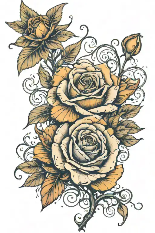 roseary  tattoo design idea