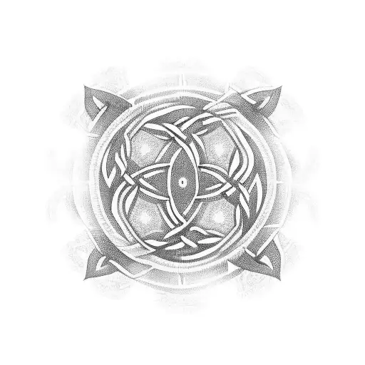sleeve Celtic spiral Mount Fuji tranquil peaceful over come the odds  tattoo design idea