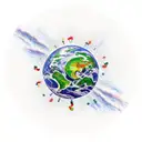 Climate Change tattoo design idea