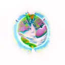 Climate Change tattoo design idea