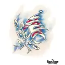 sharp branches tattoo design idea